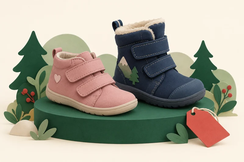 Illustration of children’s shoes for the FARE outlet